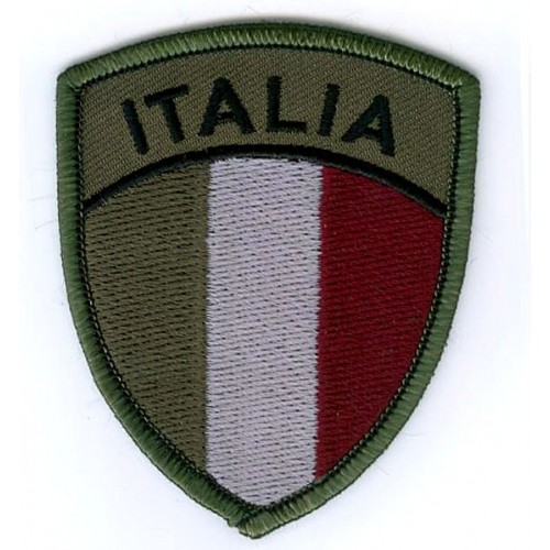 PERSONALIZZAZIONE/PATCH SCUDETTO ITALIA 4.8 X 6.4 cm CON BORDINO DORATO  CONFEZIONE DA 3 PEZZI, Acquista Subito a soli 15 € su .