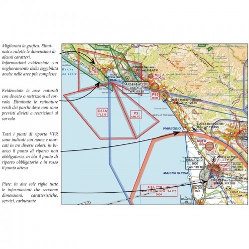 Carte Aeronautiche VFR Avioportolano edizione 2023 LI 6 SICILIA MALTA